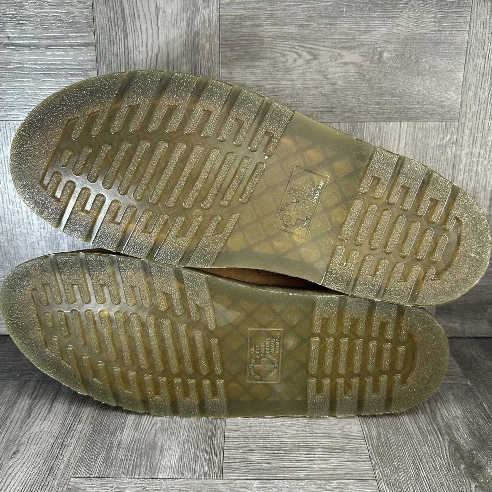 Dr. Martens Jorge II Mules Mens 13 Beige Suede Leather Slingback Clogs NEW